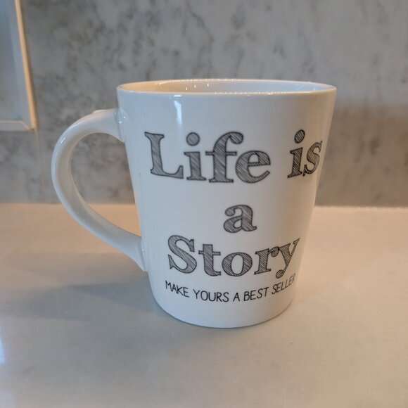 Life is a story, Make yours a best seller Indigo mug - Picture 4 of 8